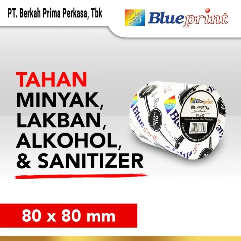 BLUEPRINT LITE  / OIL RESISTANT THERMAL ROLL PAPER 80X80