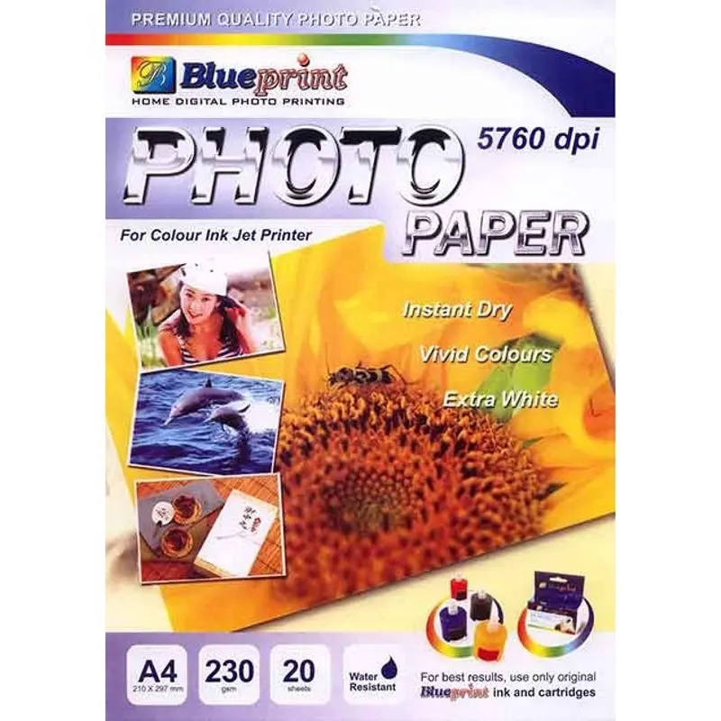 PAPER BLUEPRINT 210 / 230 GLOSSY A4 20 LEMBAR