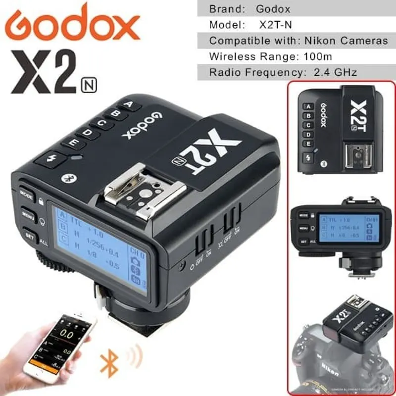 Trigger Godox X2T for Canon / Nikon / Sony / Fujifilm
