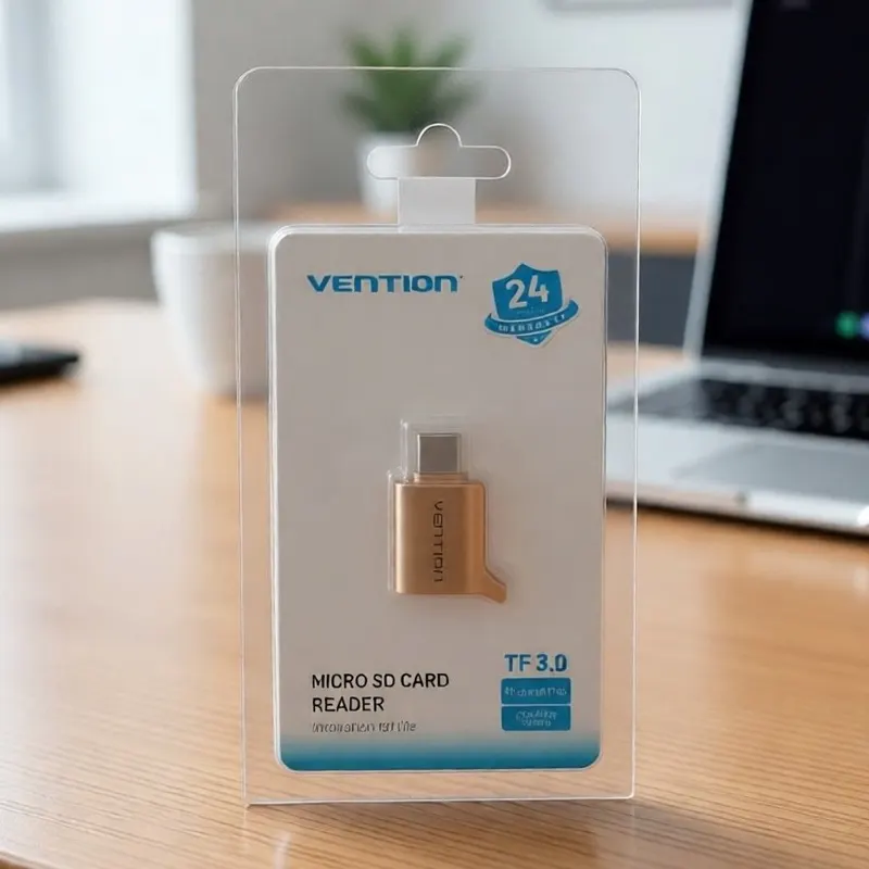 VENTION Micro SD Card Reader TF 3.0 USB Type-C Adapter OTG Plug & Play TYPE - C - CLN